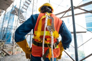 Como o capacete de monitoramento de obras auxilia na prevenção de acidentes?